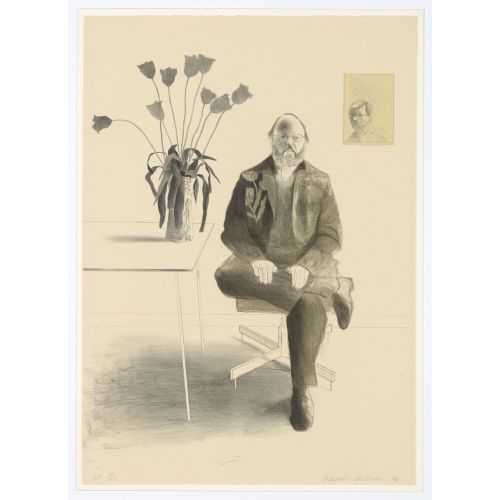 David Hockney, Henry With Tulips 1976 David Hockney, Henry With Tulips 1976