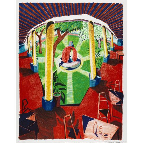 David Hockney, Hockney Views Of Hotel Well 3 David Hockney, Hockney Views Of Hotel Well 3