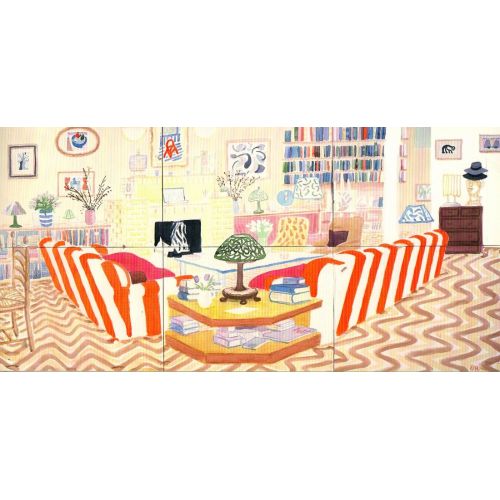 David Hockney, Interior With Lamp David Hockney, Interior With Lamp