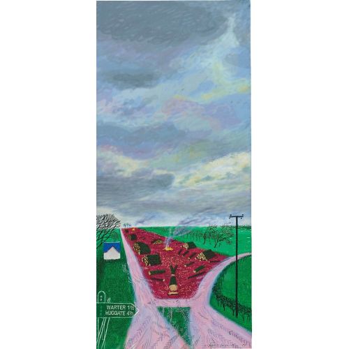 David Hockney, Less Trees Near Warter David Hockney, Less Trees Near Warter