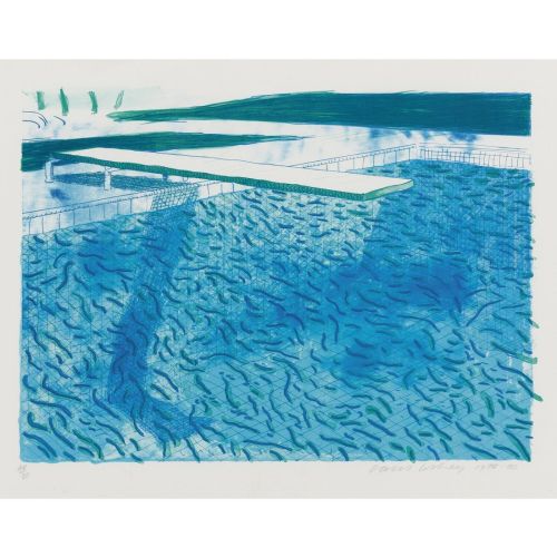 David Hockney, Lithograph Of Water