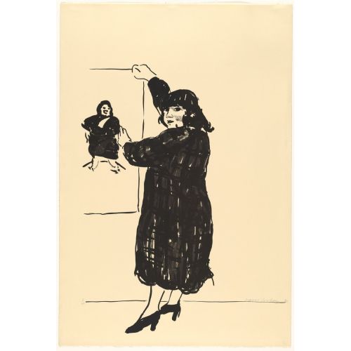 David Hockney, Ann Resmine Bakıyor David Hockney, Ann Resmine Bakıyor