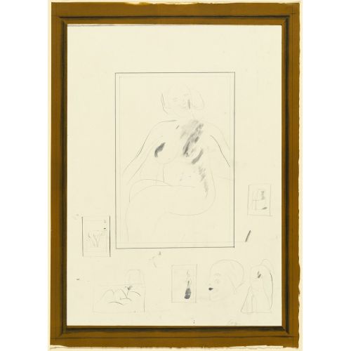 David Hockney, Nude In Simple Gold Frame