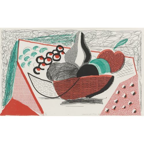 David Hockney, Apples Pears And Grapes Pop Art David Hockney, Apples Pears And Grapes Pop Art Art Movements David Hockney, Apples Pears and Grapes In this artwork titled