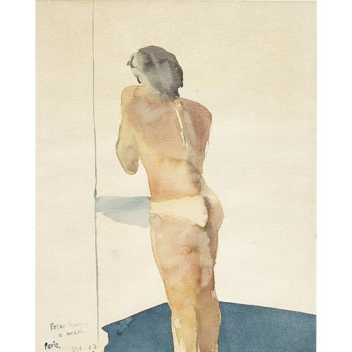 David Hockney, Peter Having A Wash David Hockney, Peter Having A Wash