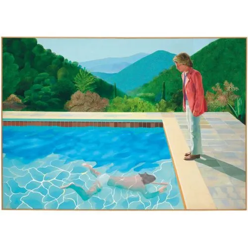 David Hockney, Portrait Of An Artist Pool With Two Figures Pop Art David Hockney, Portrait Of An Artist Pool With Two Figures Pop Art Art Movements David Hockney, Portrait of an Artist Pool with