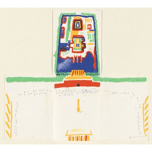 David Hockney, Red Square And The Forbidden City 1982 David Hockney, Red Square And The Forbidden City 1982
