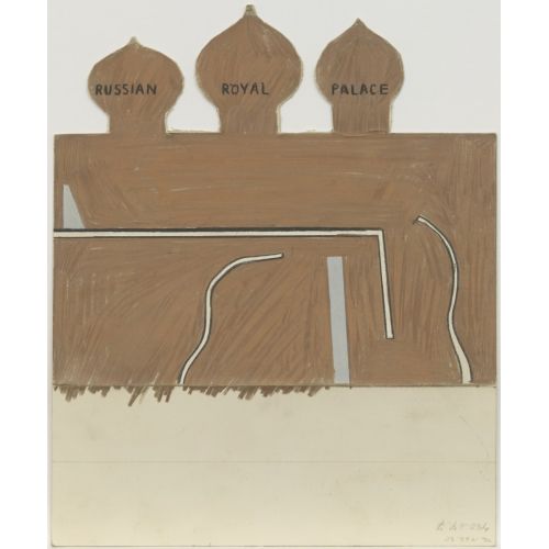 David Hockney, Russian Royal Palace, Design For Ubu Roi David Hockney, Russian Royal Palace, Design For Ubu Roi