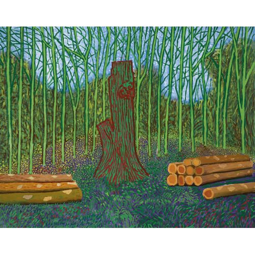 David Hockney, Arranged Felled Trees David Hockney, Arranged Felled Trees