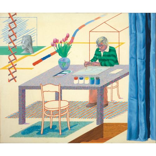 David Hockney, Mavi Gitar İle Otoportre