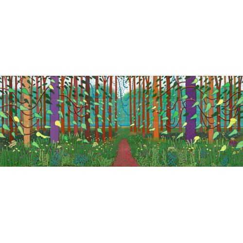 David Hockney, The Arrival Of Spring In Woldgate, East Yorkshire Pop Art David Hockney, The Arrival Of Spring In Woldgate, East Yorkshire Pop Art Art Movements David Hockney, The Arrival of Spring in