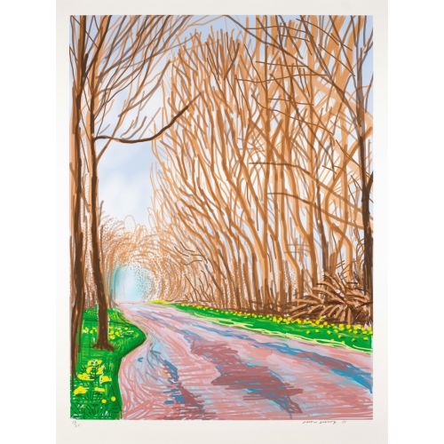 David Hockney, 2011 Yılında Woldgate East Yorkshire'da Baharın Gelişi. David Hockney, 2011 Yılında Woldgate East Yorkshire'da Baharın Gelişi.