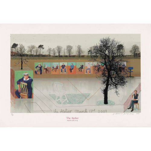 David Hockney, The Atelier March 17th 2009 Pop Art Art Movements David Hockney, The Atelier March 17th 2009The artwork titled