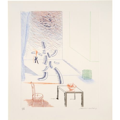 David Hockney, The Blue Guitar 6