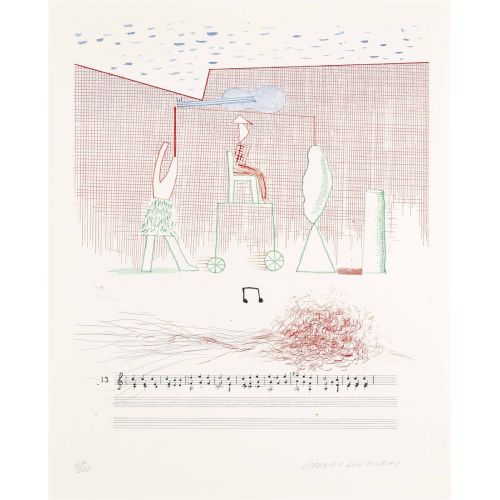 David Hockney, The Blue Guitar 3