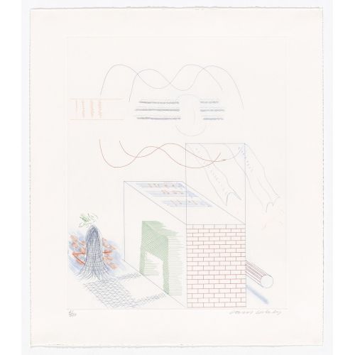 David Hockney, The Buzzing Of The Blue Guitar From The Blue Guitar