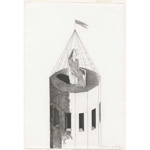 David Hockney, Kulesindeki Prenses 1969 David Hockney, Kulesindeki Prenses 1969