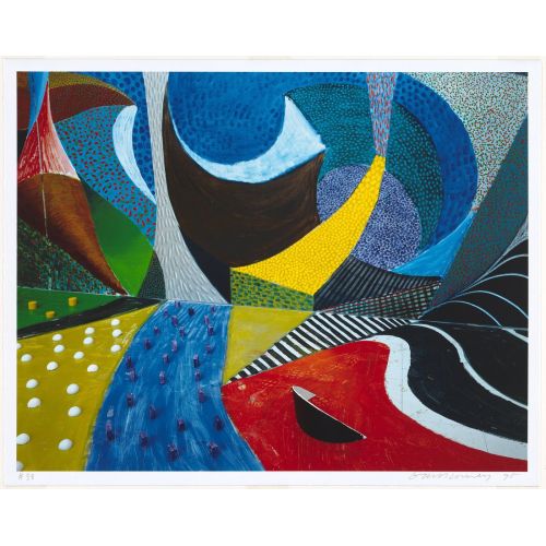 David Hockney, Third Detail, Snails Space