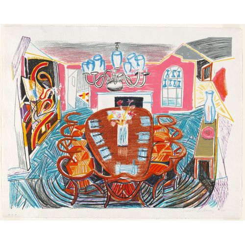 David Hockney, Tyler Dining Room 1985