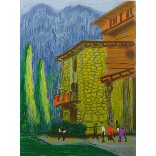 David Hockney, Yosemite Süitinden İsimsiz No 1, 2010 Pop Art Sanat Akımları David Hockney, Yosemite Suiteden Untitled No 1