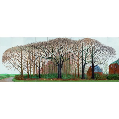 David Hockney, Warter Yakınındaki Daha Büyük Ağaçlar Pop Art Sanat Akımları David Hockney, Wartera Yakın Daha Büyük
