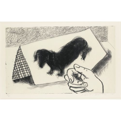 David Hockney, Duvar Köpeği, Etch David Hockney, Duvar Köpeği, Etch
