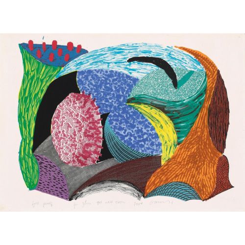 David Hockney, Blue Hang Cliff David Hockney, Blue Hang Cliff