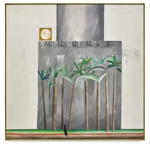 David Hockney, Building Pershing Square Los Angeles David Hockney, Building Pershing Square Los Angeles