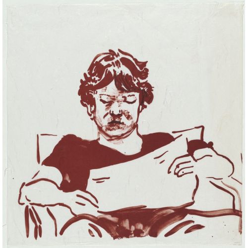 David Hockney, Byron Reading David Hockney, Byron Reading