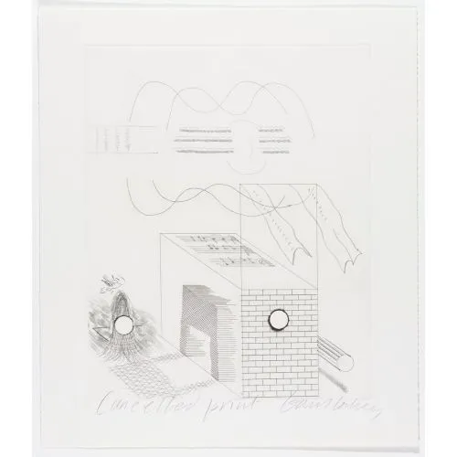 David Hockney, Cancellation Proof For The Buzzing Of The Blue Guitar From The Blue Guitar Pop Art David Hockney, Cancellation Proof For The Buzzing Of The Blue Guitar From The Blue Guitar Pop Art Art Movements David Hockney