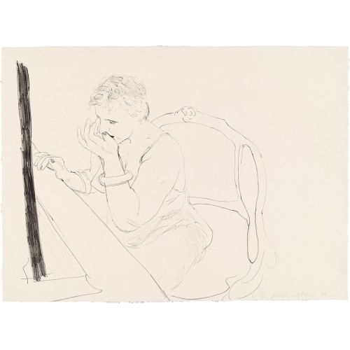 David Hockney, Celia, Adjusting Her Eyelash David Hockney, Celia, Adjusting Her Eyelash