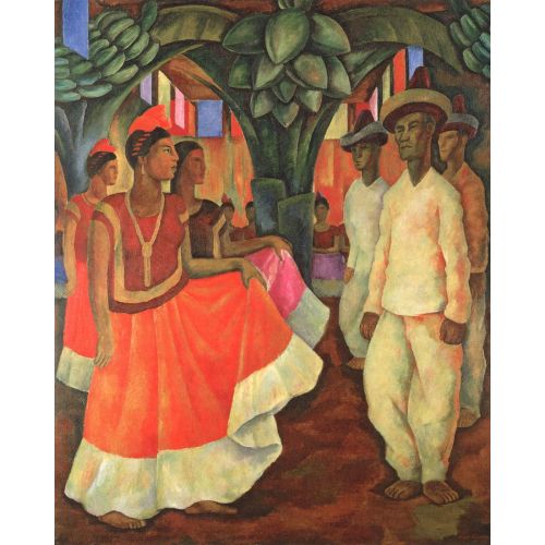 Diego Rivera, Tehuantepec Dansı Realizm Sanat Akımları Diego Rivera, Tehuantepecte DansBu Diego Rivera tarafından yapılan