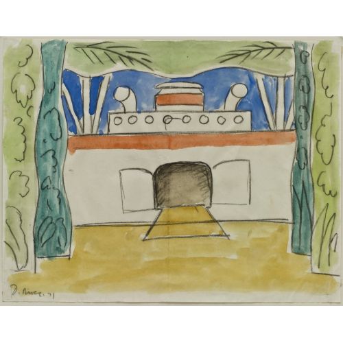 Diego Rivera, Bale Sahne Üç İçin Set Tasarımı