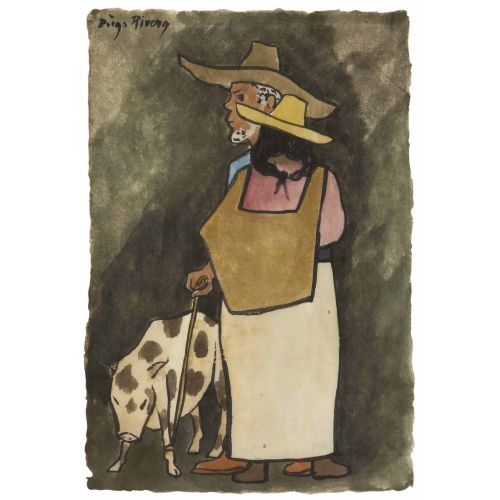 Diego Rivera, Domuz İle Çift Diego Rivera, Domuz İle Çift