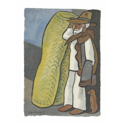 Diego Rivera, Viejito Con Petate Y Perro Diego Rivera, Viejito Con Petate Y Perro