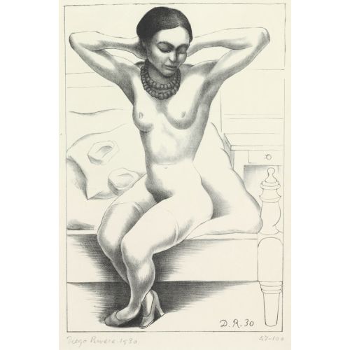 Diego Rivera, Nude Portrait Of Frida Kahlo Diego Rivera, Nude Portrait Of Frida Kahlo