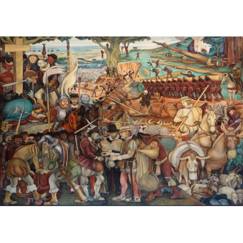 Diego Rivera, Arrival Of Hernan Cortez In Veracruz