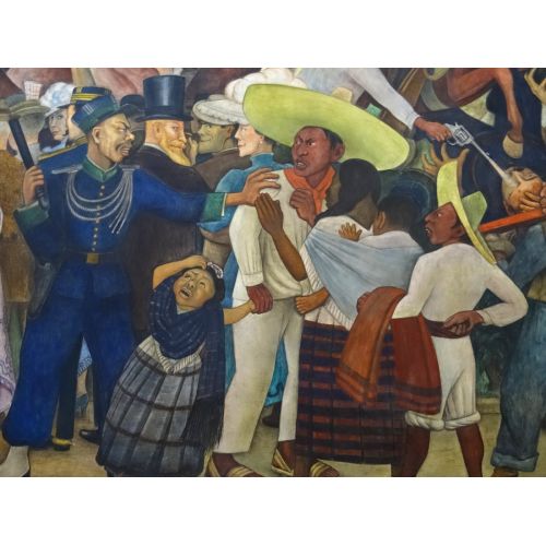 Diego Rivera, Ayrıntı Diego Rivera Mural, Bir Pazar Rüyası, Öğleden Sonra Alameda Park