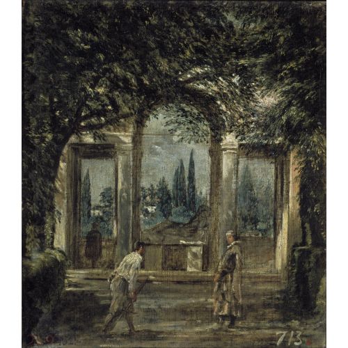 Diego Velazquez, Garden Of The Villa Medici In Rome Pavilion Of Ariadne Baroque Art Movements Diego Velázquez, Garden Of The