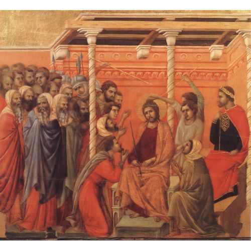Duccio di Buoninsegna, İsa'ya Dikenli Taç Giydirilmesi Duccio di Buoninsegna, İsa'ya Dikenli Taç Giydirilmesi Gotik Sanat Akımları