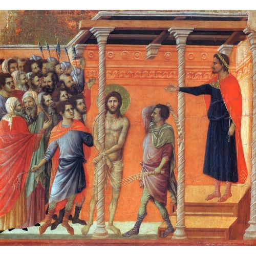 Duccio di Buoninsegna, İsa'nın Kamçılanması Duccio di Buoninsegna, İsa'nın Kamçılanması Gotik Sanat Akımları