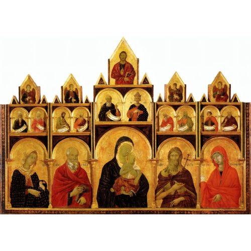 Duccio di Buoninsegna, Azizlerle Meryem Ana ve Çocuk Duccio di Buoninsegna, Azizlerle Meryem Ana ve Çocuk Gotik Sanat Akımları