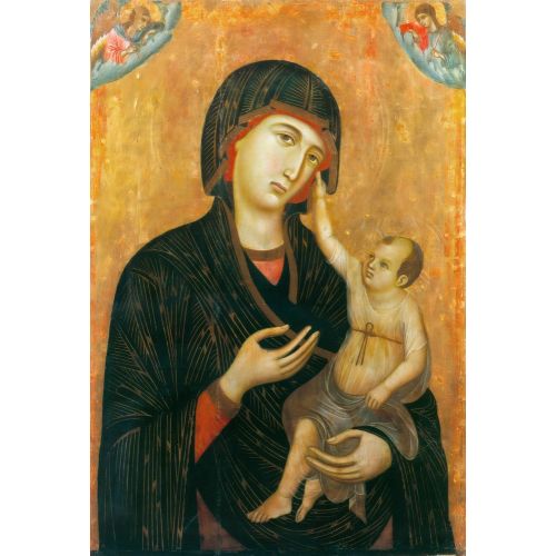 Duccio di Buoninsegna, Meryem Ana, Çocuk ve İki Melek Duccio di Buoninsegna, Meryem Ana, Çocuk ve İki Melek Gotik Sanat Akımları