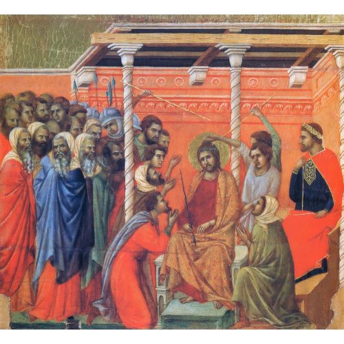Duccio di Buoninsegna, İsa ile Alay Edilmesi Duccio di Buoninsegna, İsa ile Alay Edilmesi Gotik Sanat Akımları