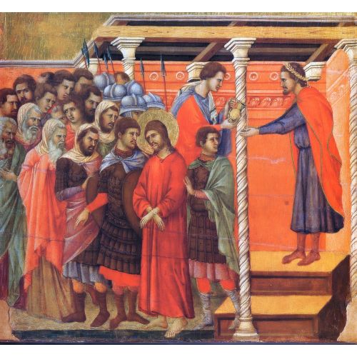 Duccio di Buoninsegna, Pilatus Ellerini Yıkıyor Duccio di Buoninsegna, Pilatus Ellerini Yıkıyor Gotik Sanat Akımları