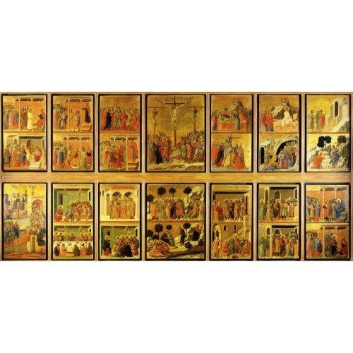 Duccio di Buoninsegna, İsa'nın Çilesi'nden Sahneler Duccio di Buoninsegna, İsa'nın Çilesi'nden Sahneler Gotik Sanat Akımları
