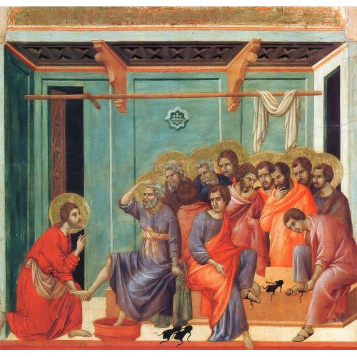 Duccio di Buoninsegna, Ayakların Yıkanması Duccio di Buoninsegna, Ayakların Yıkanması Gotik Sanat Akımları