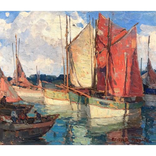 Fishing Sailboats, Edgar Alwin Payne