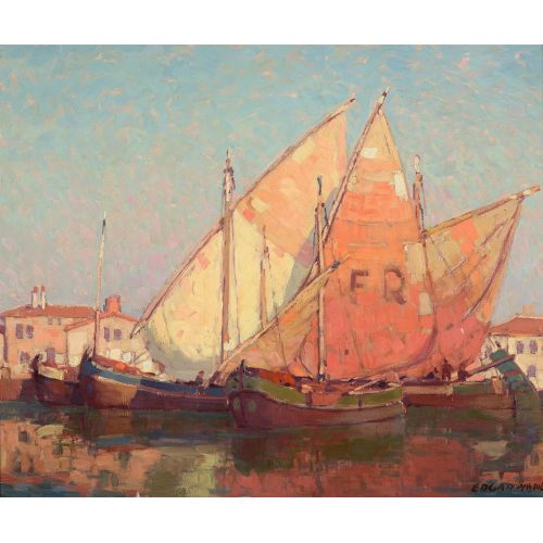 Chioggia Sailboats, Edgar Alwin Payne