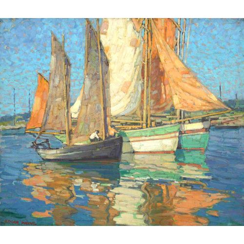 Breton Boats, Edgar Alwin Payne